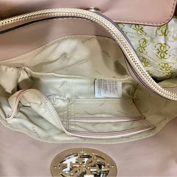 Guess Pink Leather Tote Bag - Picture 7 of 11